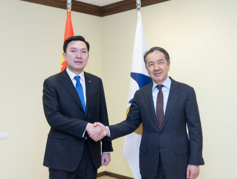 УИХ-ын дарга Н.Учрал Евразийн эдийн засгийн комиссын Сайд нарын зөвлөлийн дарга Б.А.Сагинтаевтай уулзав